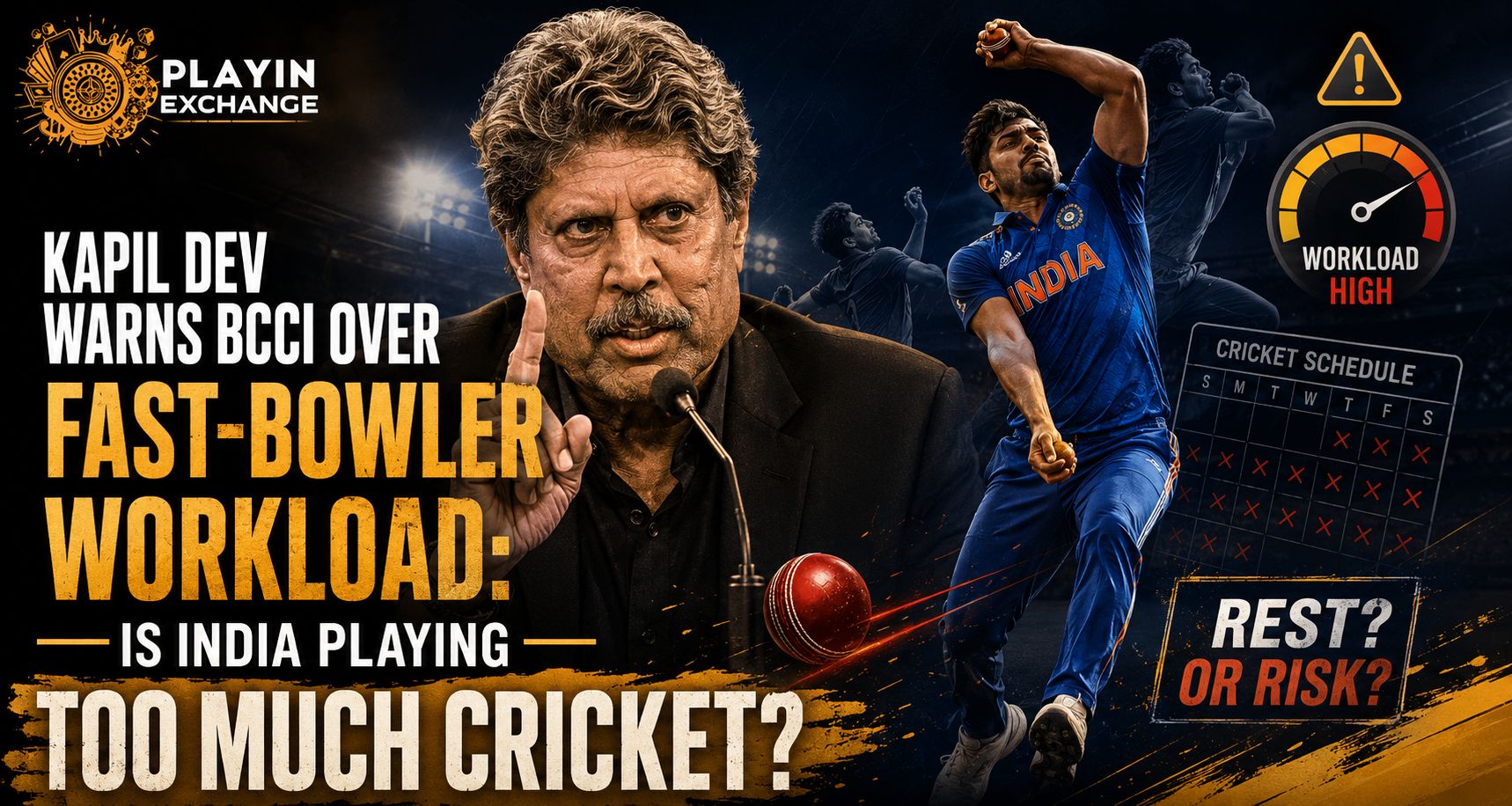 Kapil Dev Warns BCCI Over Fast-Bowler Workload: Is India Playing Too Much Cricket?