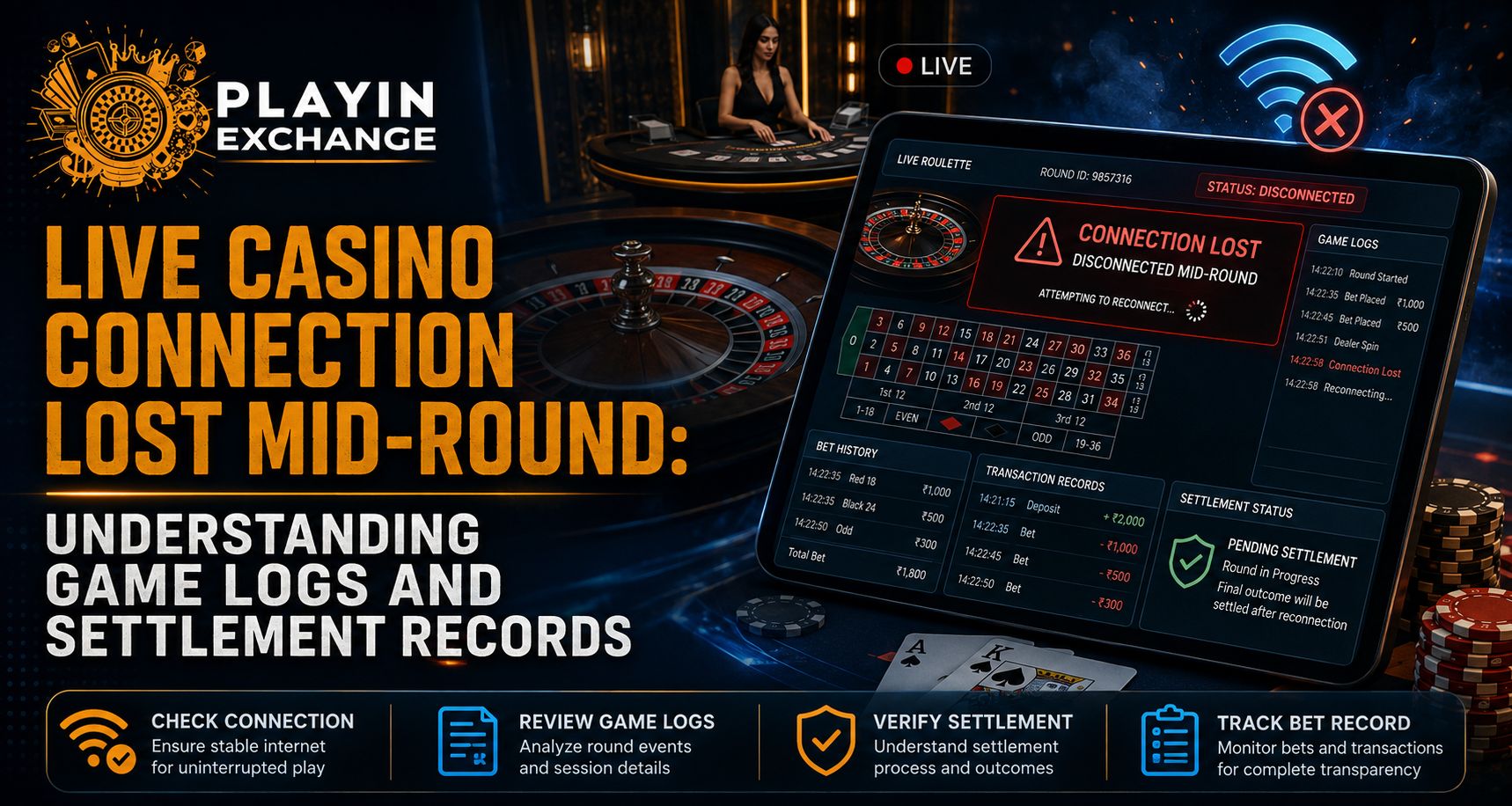 Live Casino Connection Lost Mid-Round: Understanding Game Logs and Settlement Records