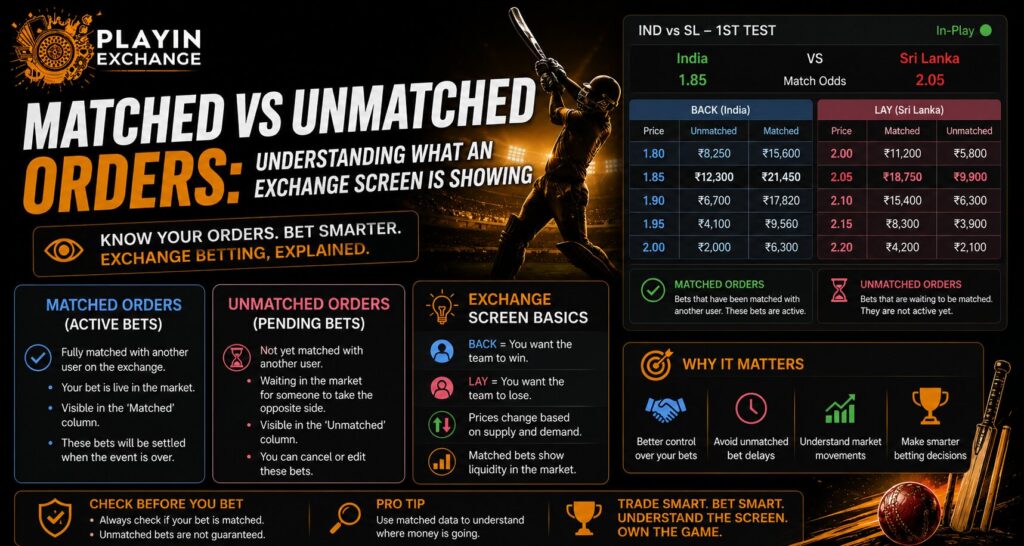 Matched vs Unmatched Orders: Understanding What an Exchange Screen Is Showing