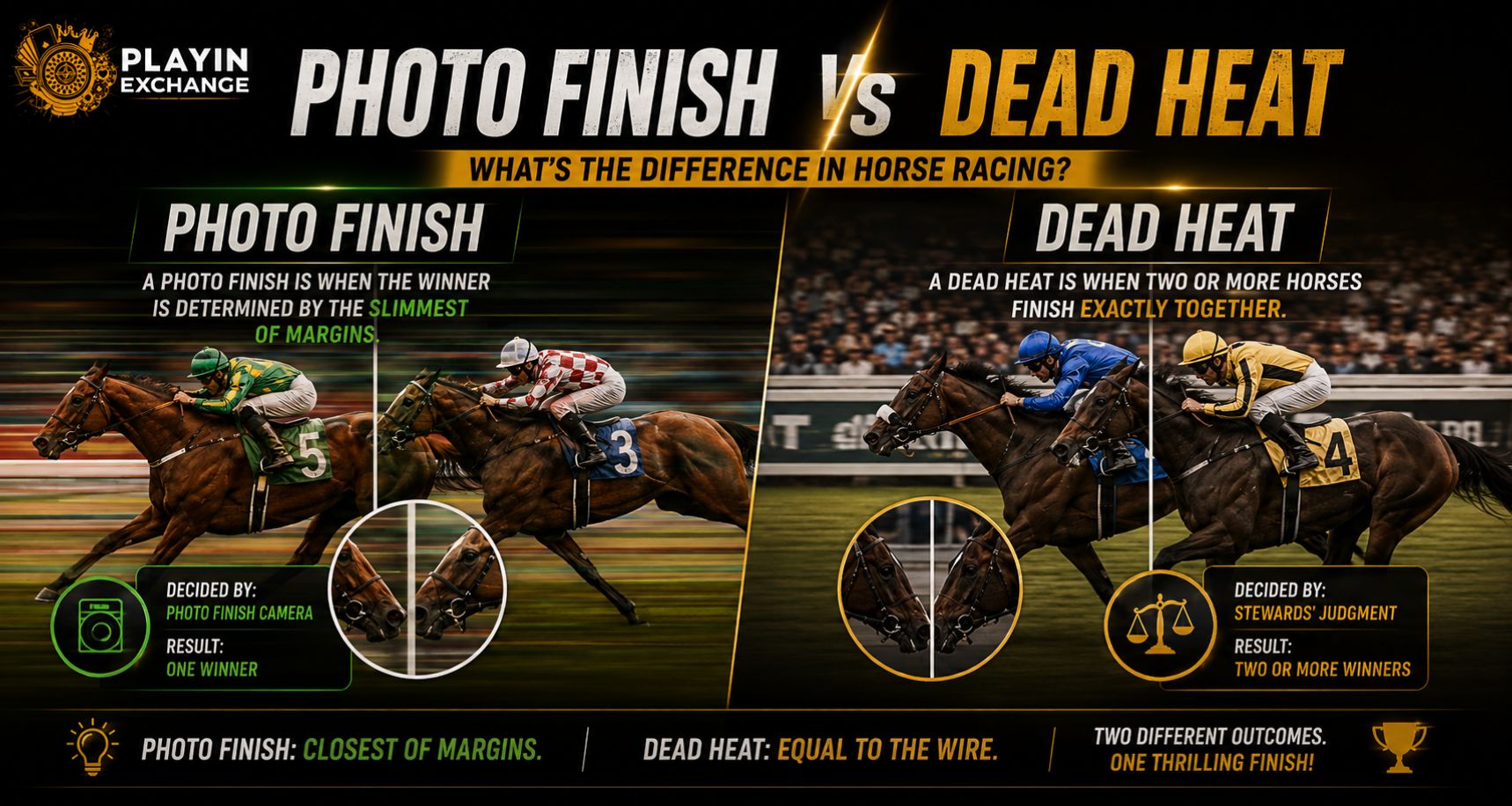 Photo Finish vs Dead Heat: What's the Difference in Horse Racing?