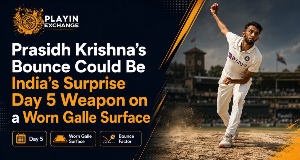Prasidh Krishna’s Bounce Could Be India’s Surprise Day 5 Weapon on a Worn Galle Surface