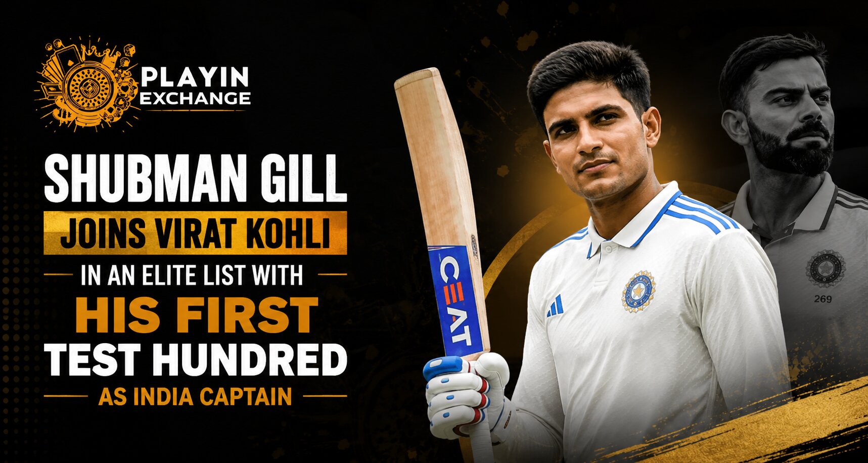 Shubman Gill Joins Virat Kohli in an Elite List With His First Test Hundred as India Captain