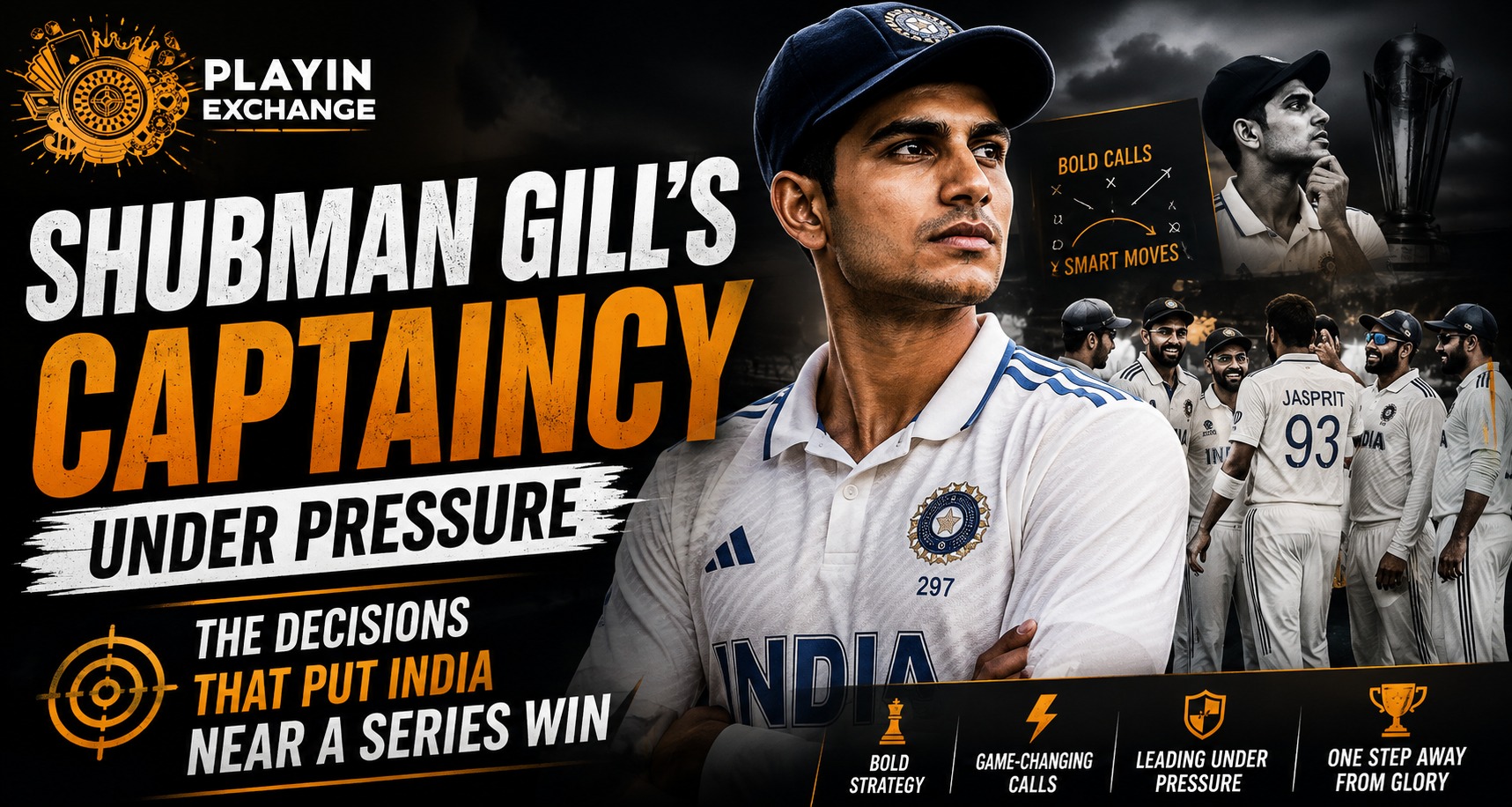 Shubman Gill’s Captaincy Under Pressure: The Decisions That Put India Near a Series Win
