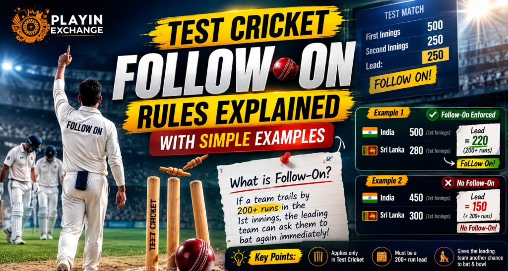 Test Cricket Follow-On Rules Explained With Simple Examples
