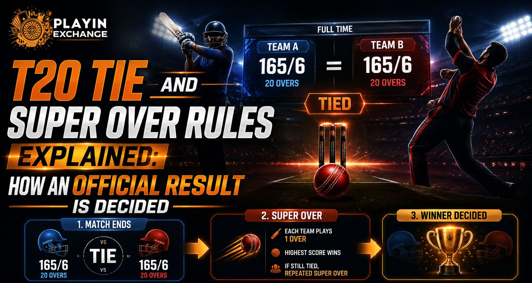 T20 Tie and Super Over Rules Explained: How an Official Result Is Decided