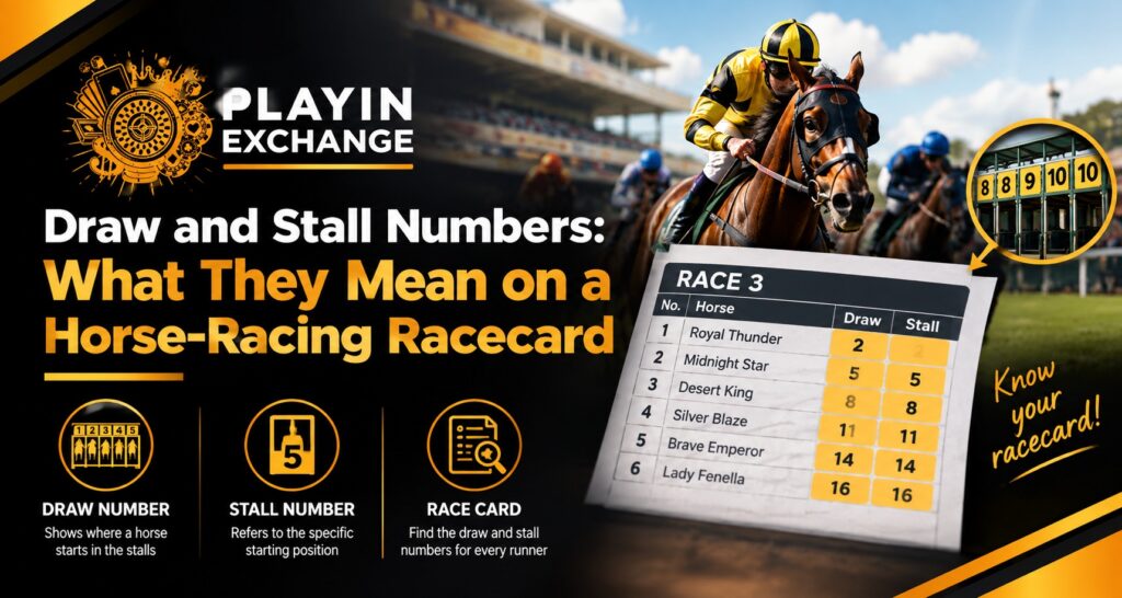 Draw and Stall Numbers: What They Mean on a Horse-Racing Racecard | Playinexch