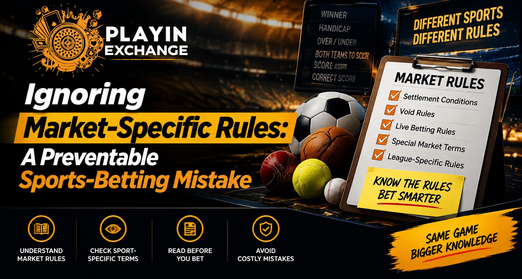 Ignoring Market-Specific Rules: A Preventable Sports-Betting Mistake | Playinexch