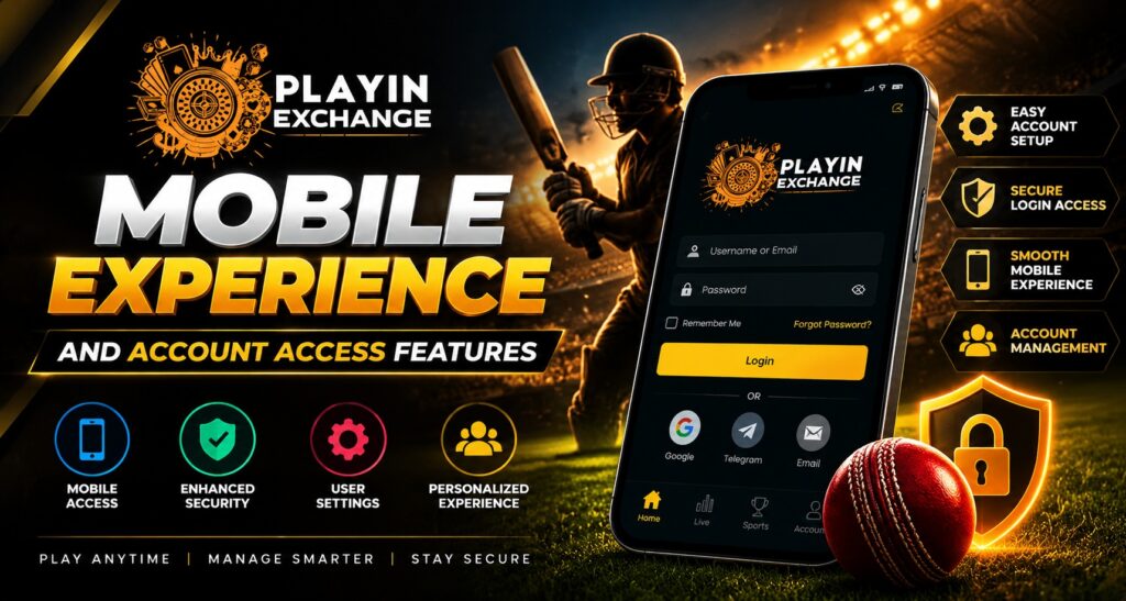 Playinexch Mobile Experience and Account Access Features