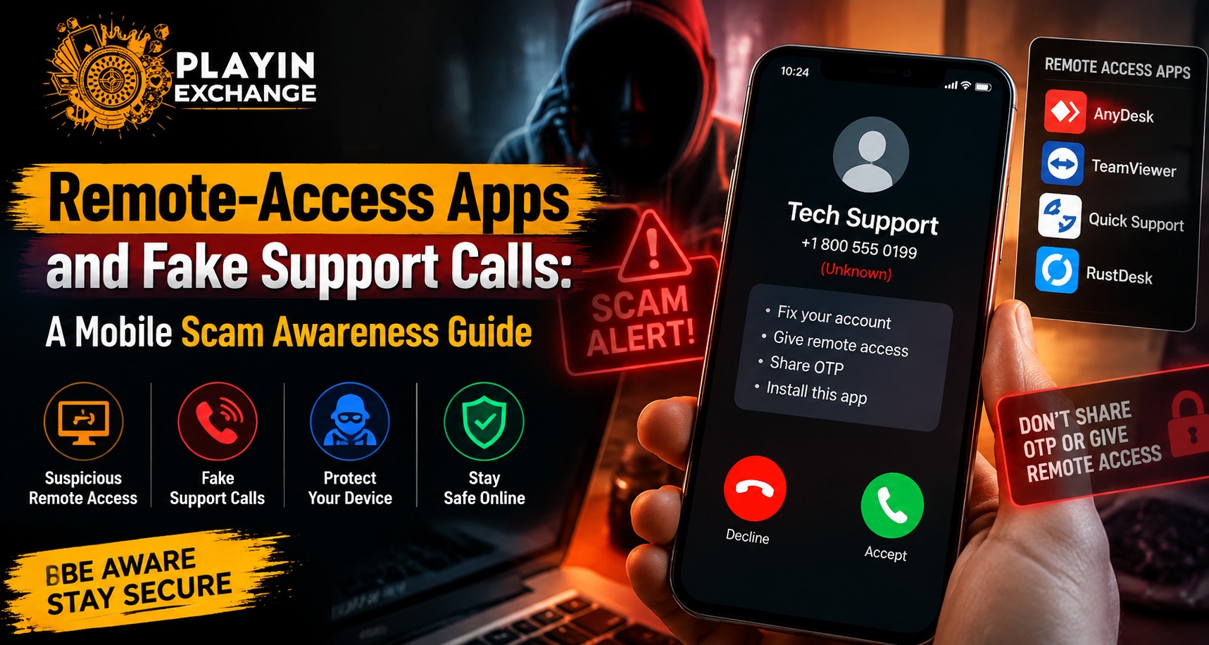Remote-Access Apps and Fake Support Calls: A Mobile Scam Awareness Guide | Playinexch