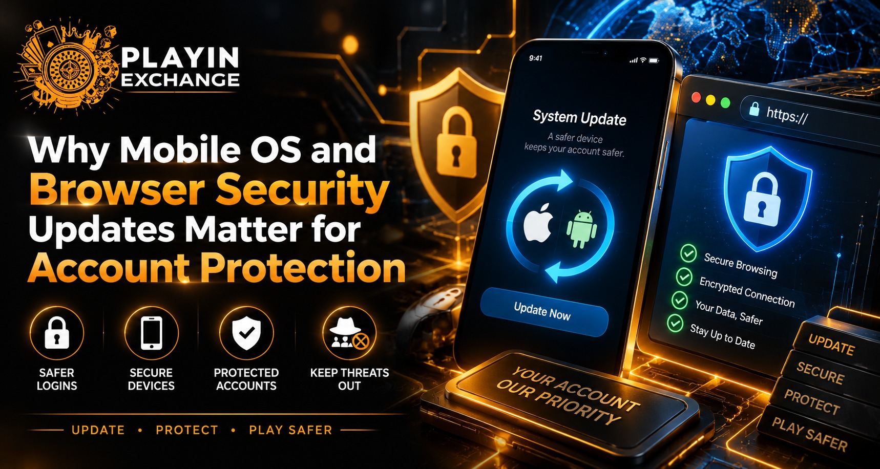 Playinexch: Why Mobile OS and Browser Security Updates Matter for Account Protection