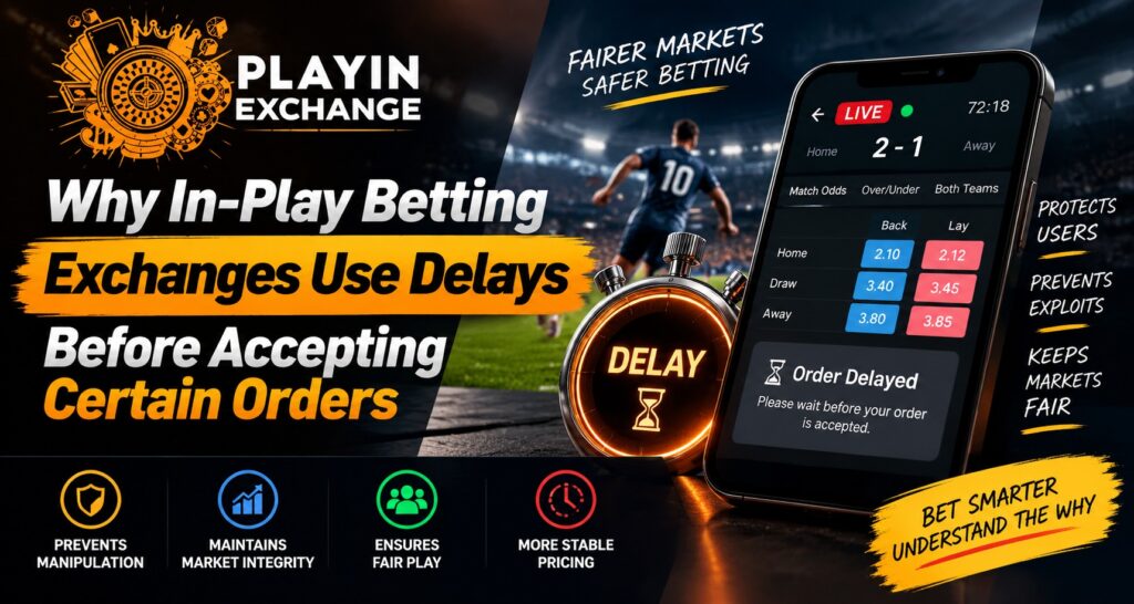 Why In-Play Betting Exchanges Use Delays Before Accepting Certain Orders | Playinexch